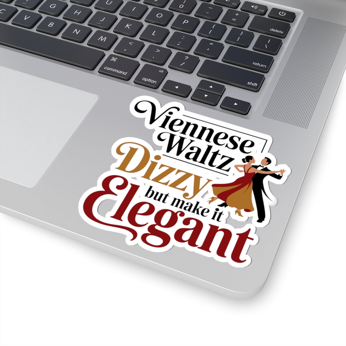 Viennese Waltz Style Sticker - Elegant Dizziness Vinyl Decal for Dancers, Ballroom Artists