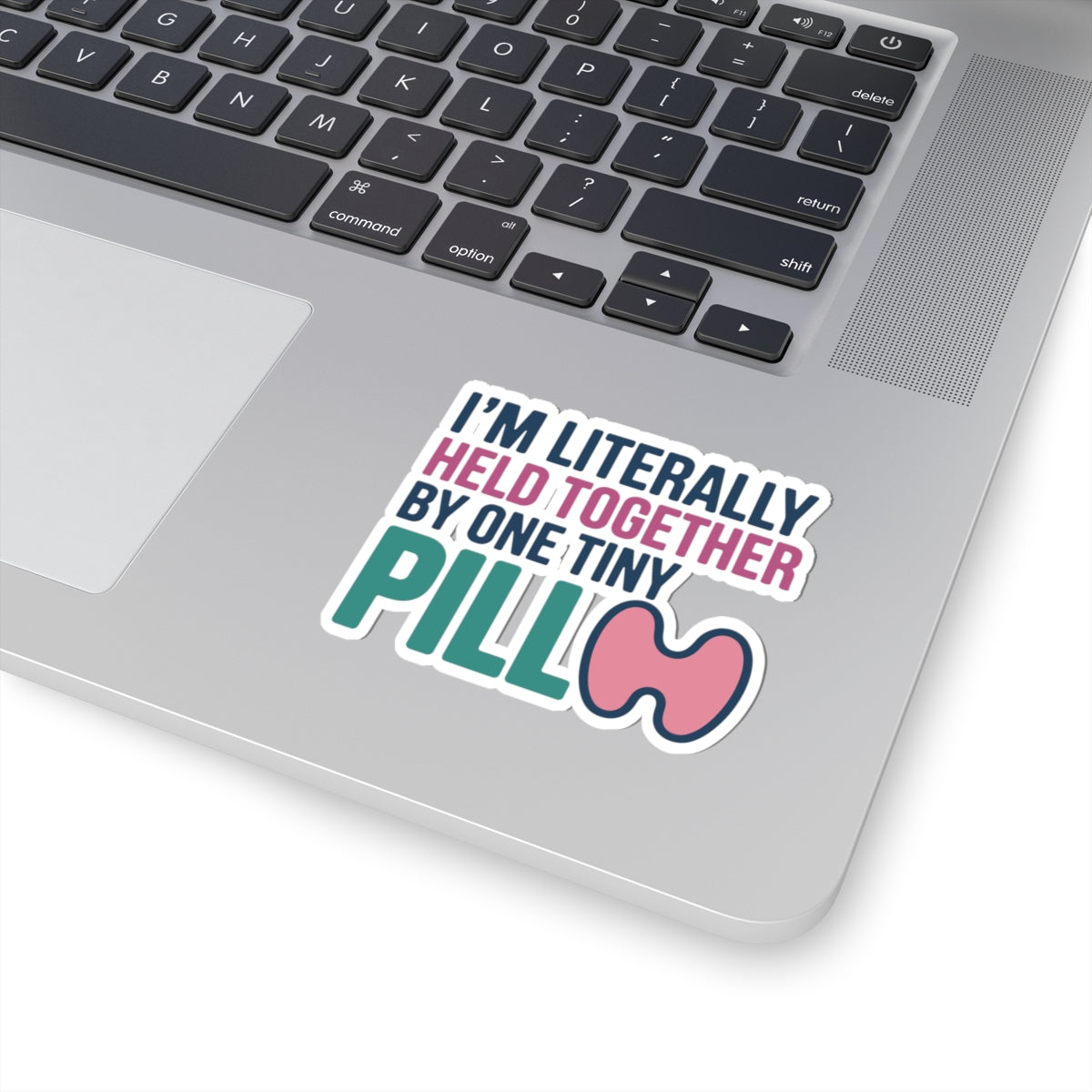 Thyroid Gland Awareness Sticker - Held Together Motto Vinyl Decal for Warriors