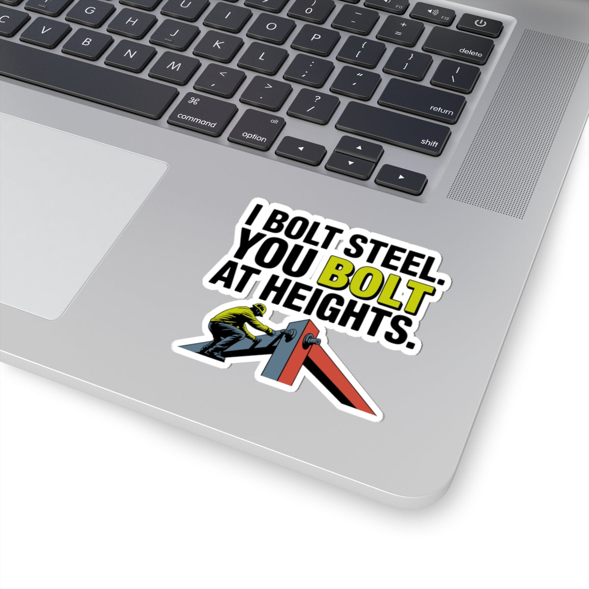 Structural Steel Sticker - I Bolt Steel Vinyl Decal for Ironworkers & Erectors