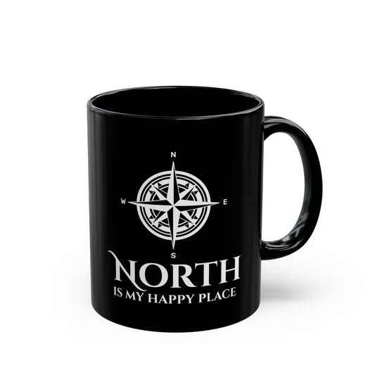 True North Mug - Geographer's Happy Place Coffee Cup for Cartographers & Navigators