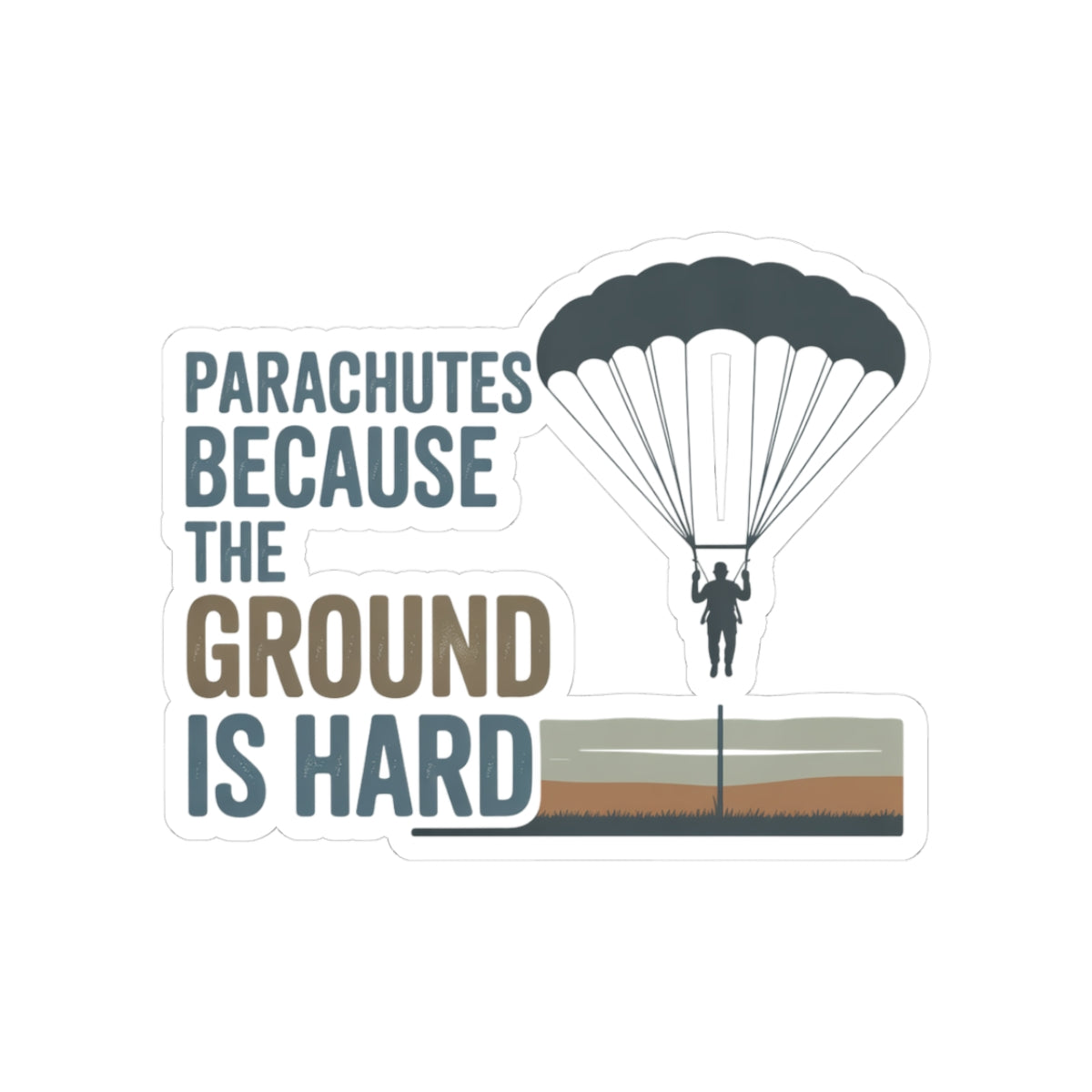 Base Jumping Sticker for Car Laptop – Practical Humor Decal for Extreme Athletes Skydivers Adrenaline Junkies