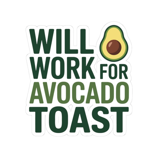 Playful Dietitian Sticker - Avocado Toast Vinyl Decal for Registered Dietitians, Nutritionists