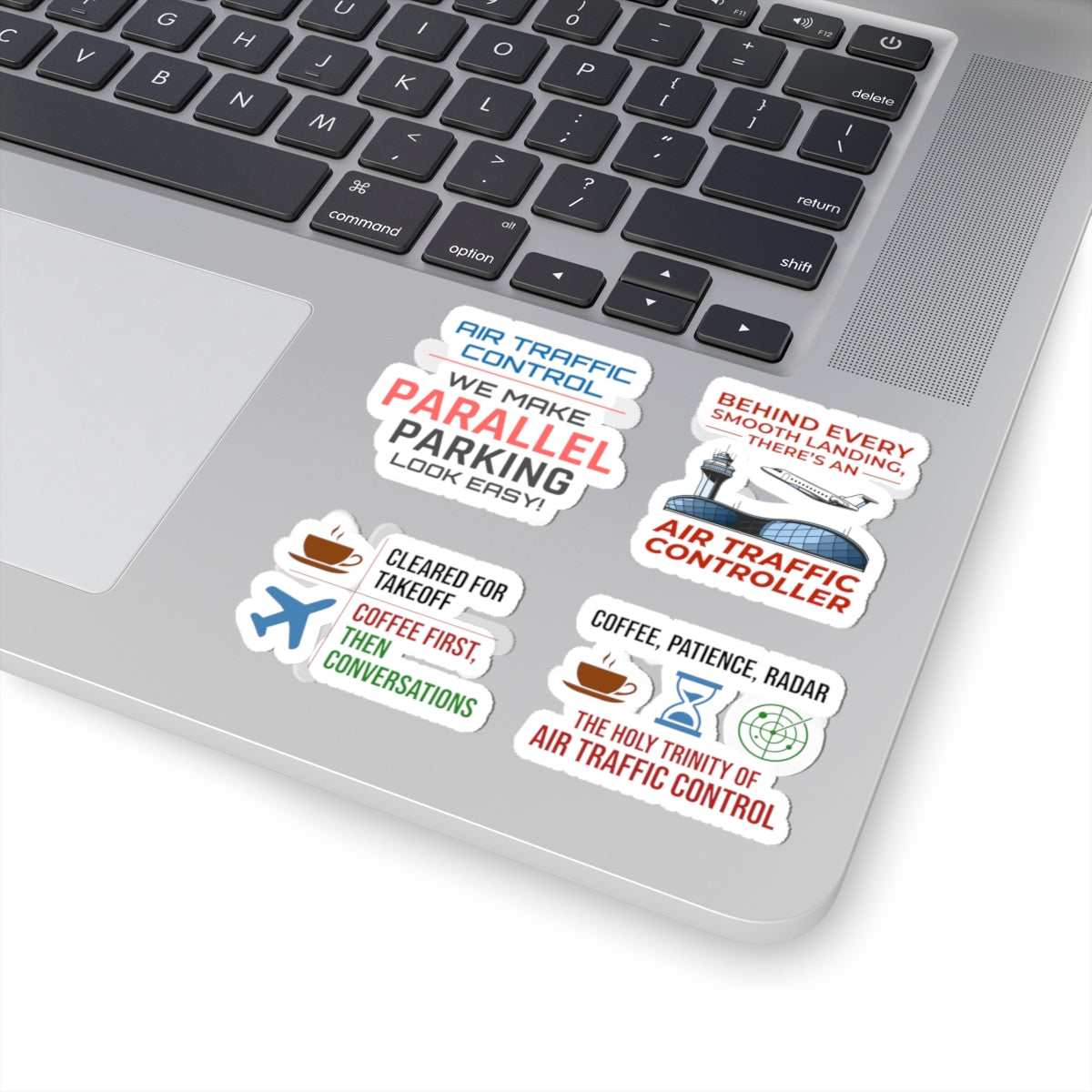 Air Traffic Controller Sticker Pack – 4 PCS Clever Aviation Humor Stickers for ATC Professionals & Aviation Enthusiasts