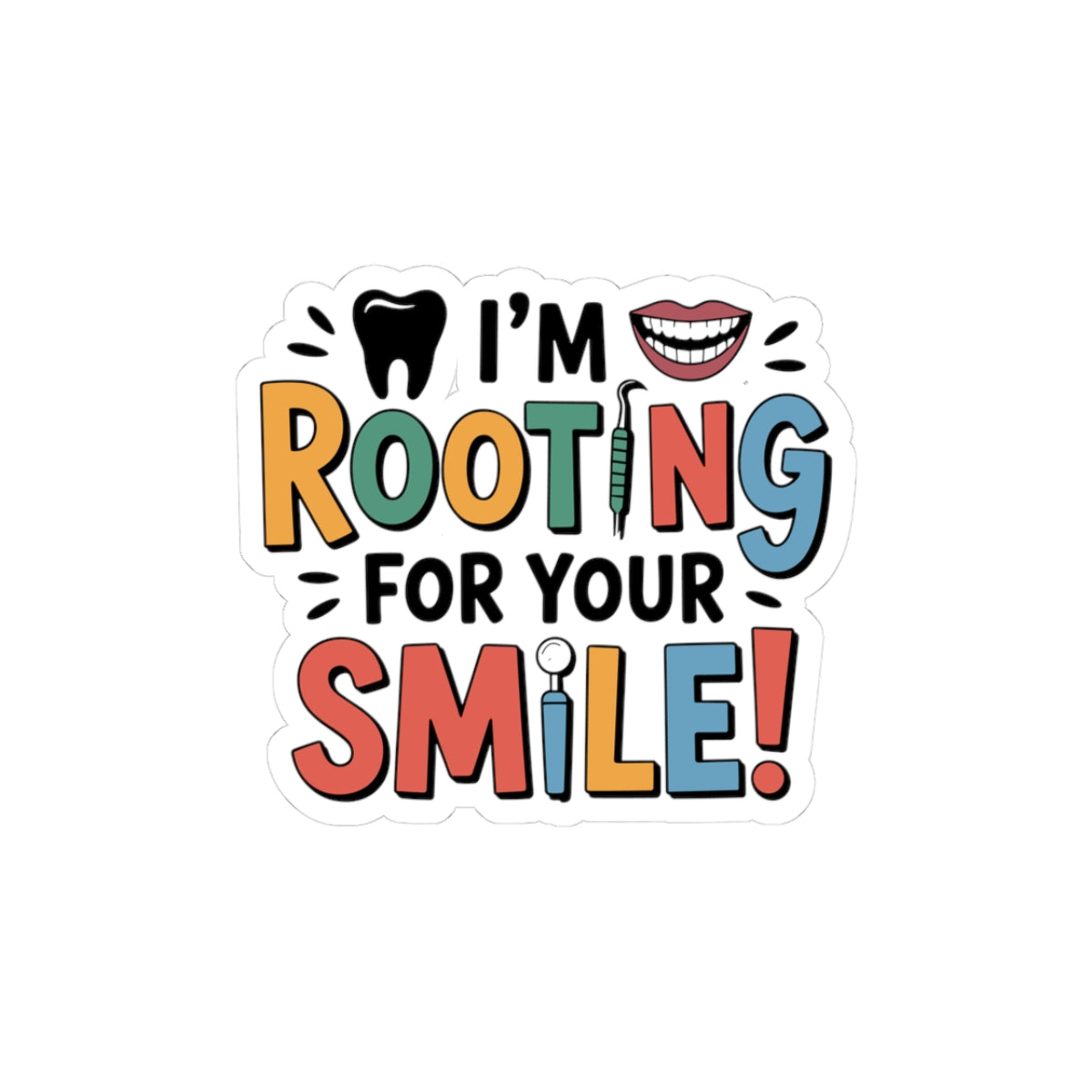 Dental Lab Cheer Sticker - Endo Technician Vinyl Decal for Root Canal Specialists