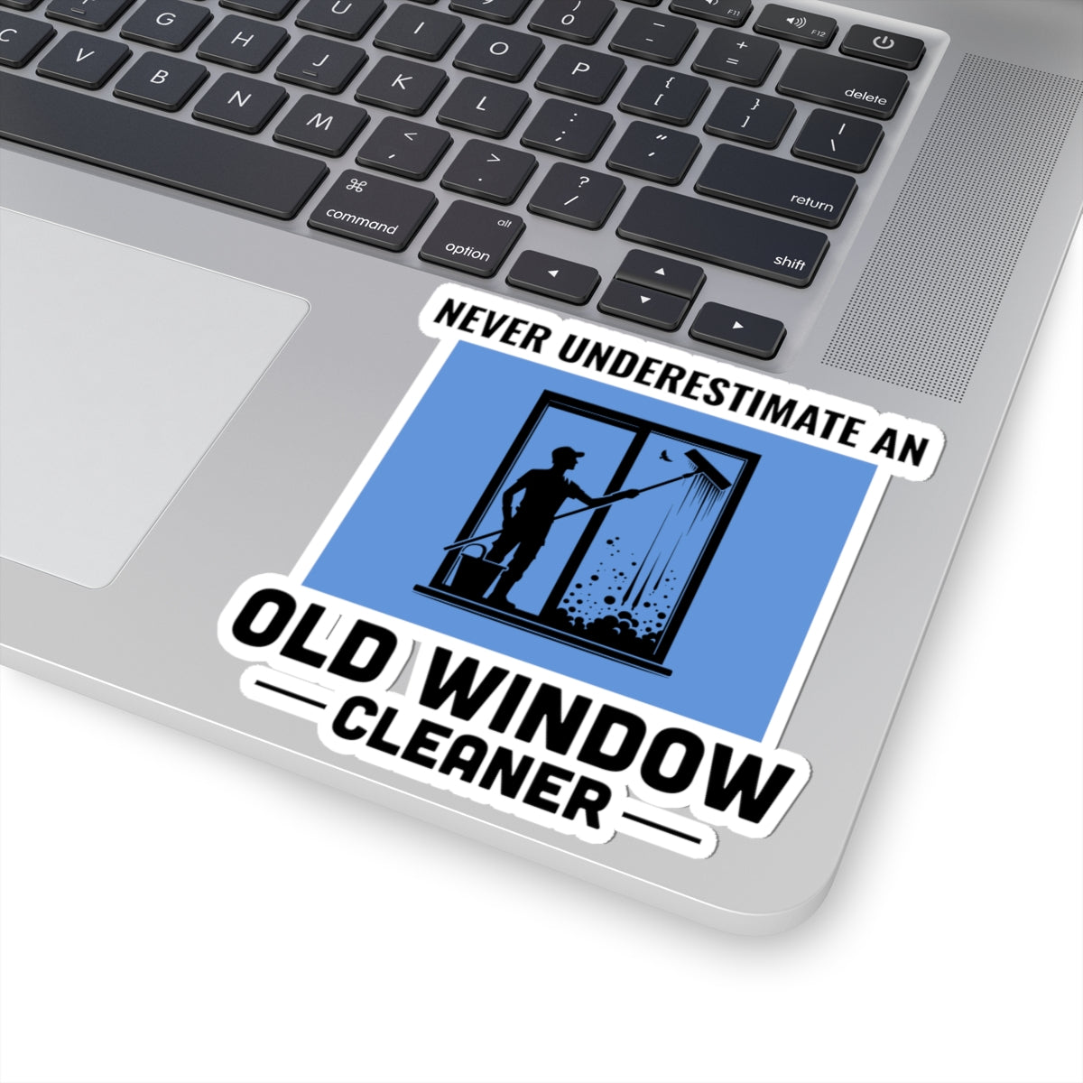 Window Cleaner Sticker - Old Pro Vinyl Decal for Veteran Professionals & Technicians