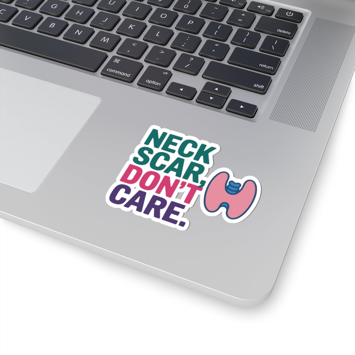 Resilient Thyroid Sticker - Surgical Recovery Vinyl Decal for Cancer Survivors, Advocates, and Caregivers