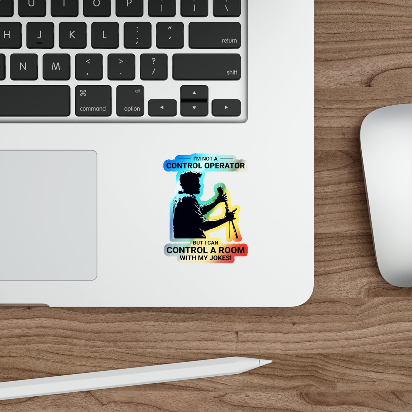 Amateur Ham Radio Operator Stickers Holographic Vinyl Decal - QSO Humor & Radio Comedian