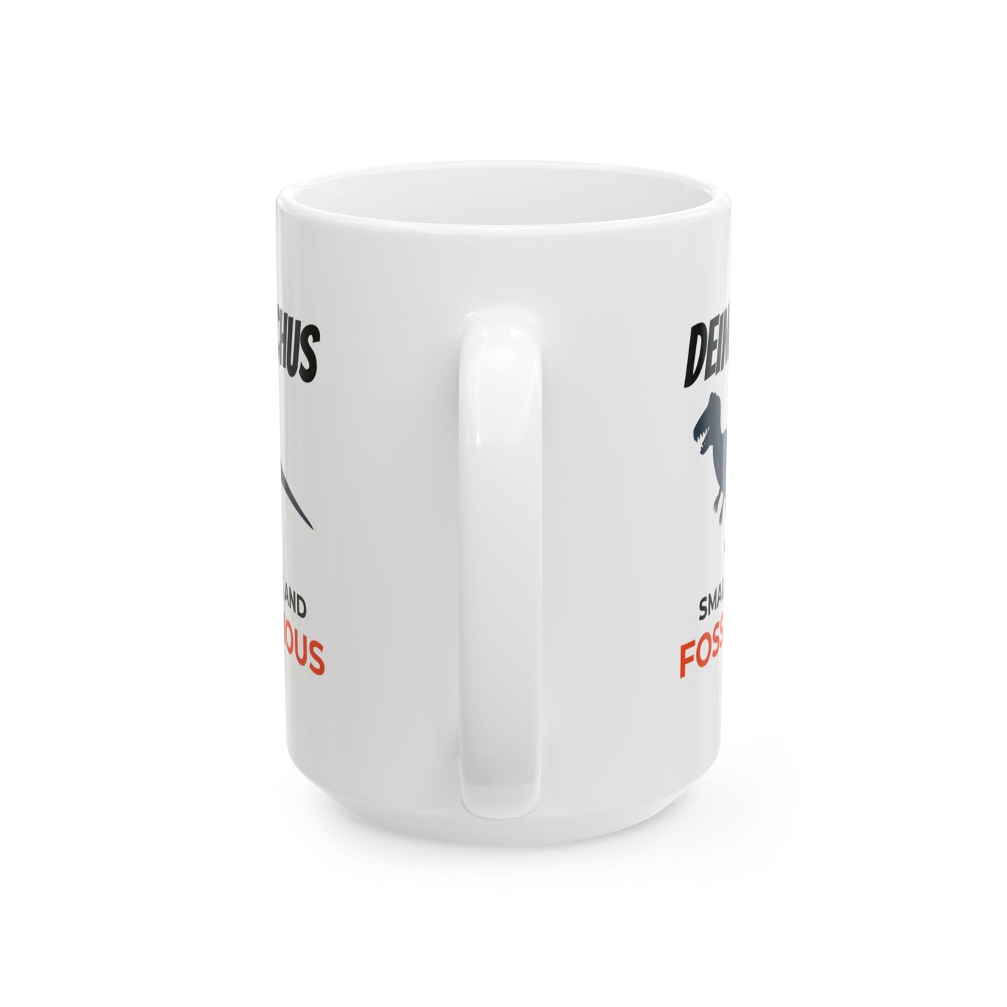 Dinosaur Fossil Mug - Deinonychus, Raptor - Paleontologist Gift