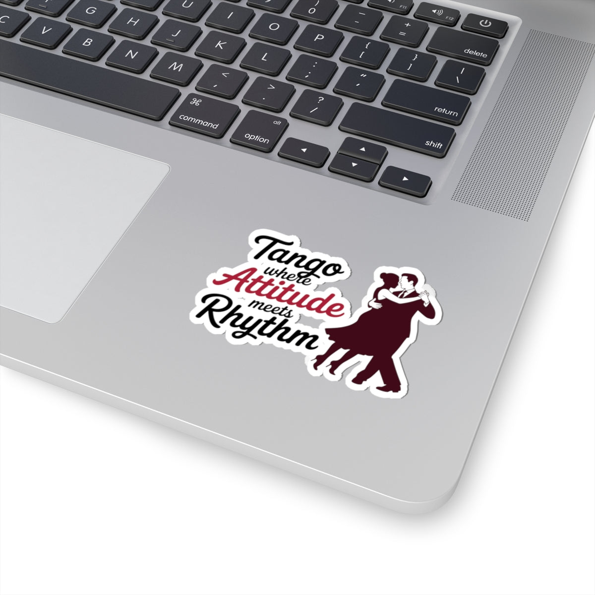 Tango Essence Sticker - Attitude Rhythm Fusion Vinyl Decal for Dancers, Ballroom Purists