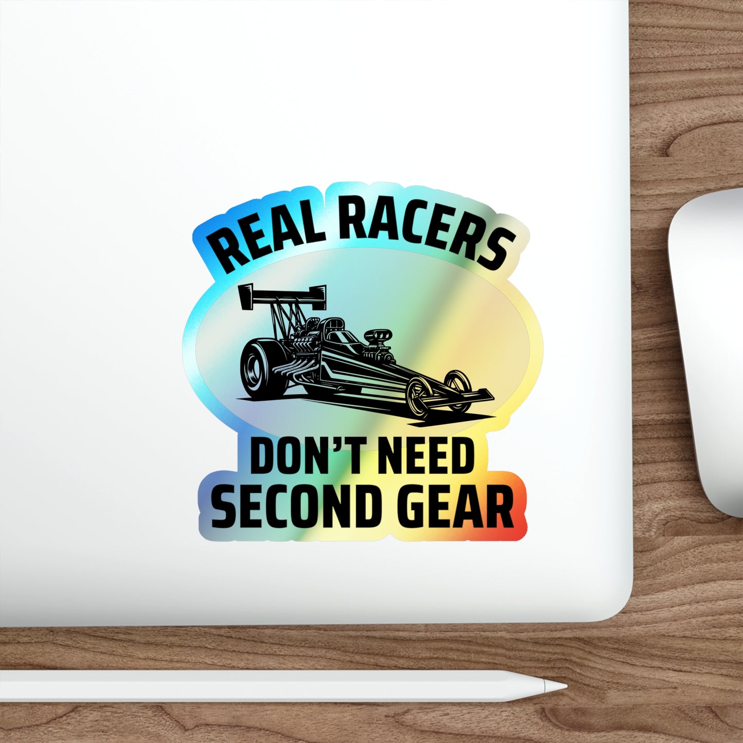 Dragster Drag Racing Holographic Stickers Vinyl – Straight Line Speed Decal for Track Warriors