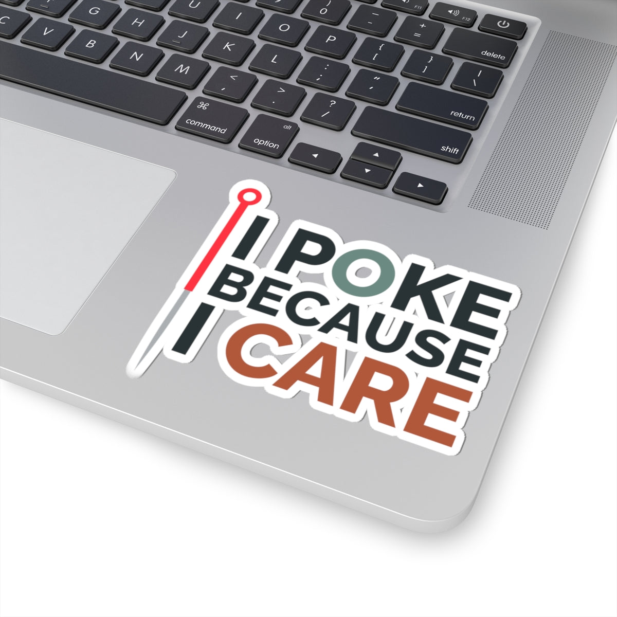 Caring Acupuncturist Sticker - Compassionate Poke Vinyl Decal for TCM Practitioners, Healers