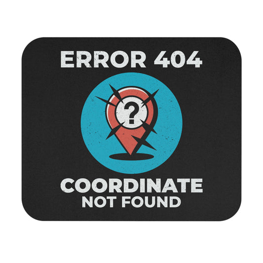 Funny GIS Error Mouse Pad - Humorous Geospatial Office Mousepad Non-Slip Rubber Base for Geographers & Developers