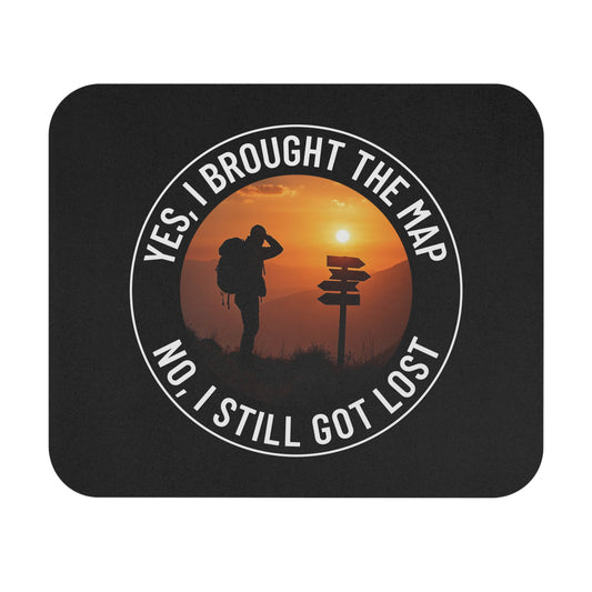 Outdoor Explorer Adventure Mouse Pad - Wilderness Navigation Non-Slip Rubber Base for Hikers Backpackers Campers