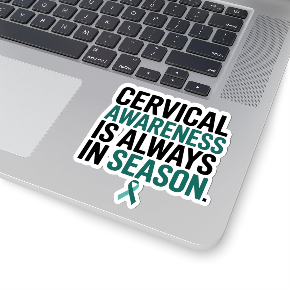 Cervical Health Awareness Sticker - Always in Season Vinyl Decal