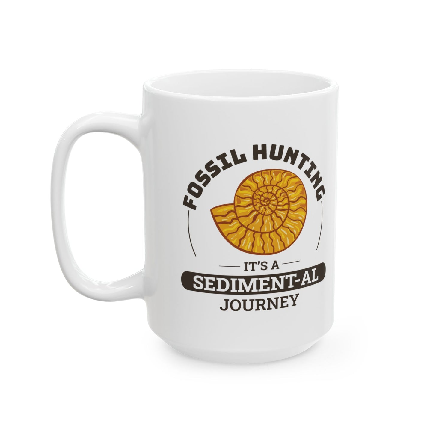 Dinosaur Fossil Mug for Fossil Hunter Enthusiasts - Sedimental Journey