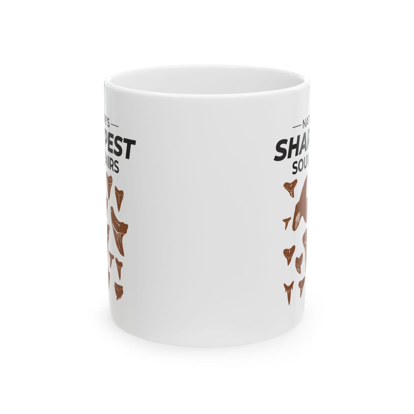 Shark Tooth Collector Mug - Nature's Sharpest Souvenirs Cup for Fossil Hunters