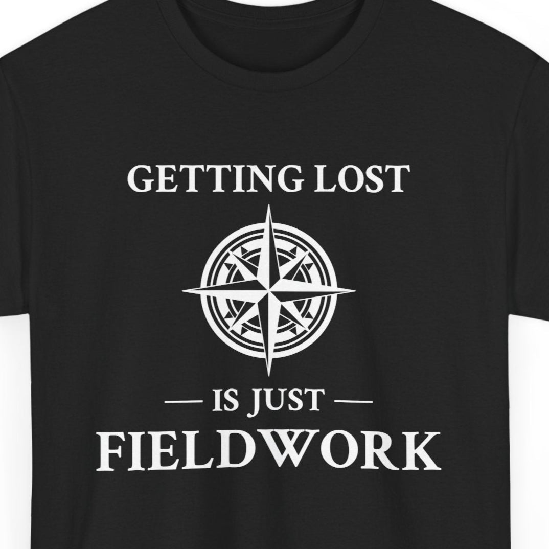 Field Researcher T-Shirt - Strategic Navigation Tee for Geographers & Surveyors