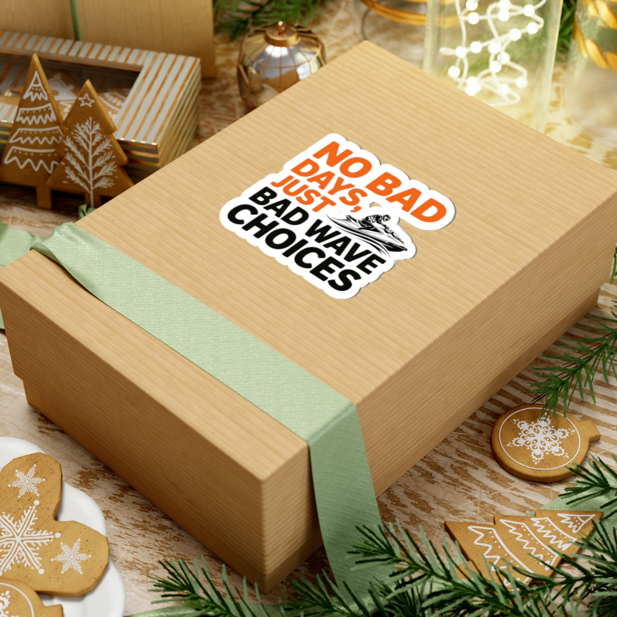 Jet Ski Attitude Sticker - Wave Wisdom Vinyl Decal for PWC Riders & Water Sports Lovers