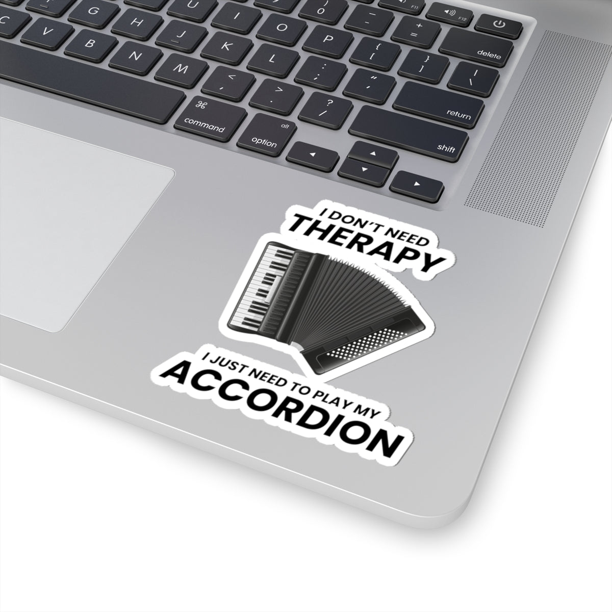 Accordion Therapy Vinyl Decal – Fun Gift for Music Lovers & Accordion Players