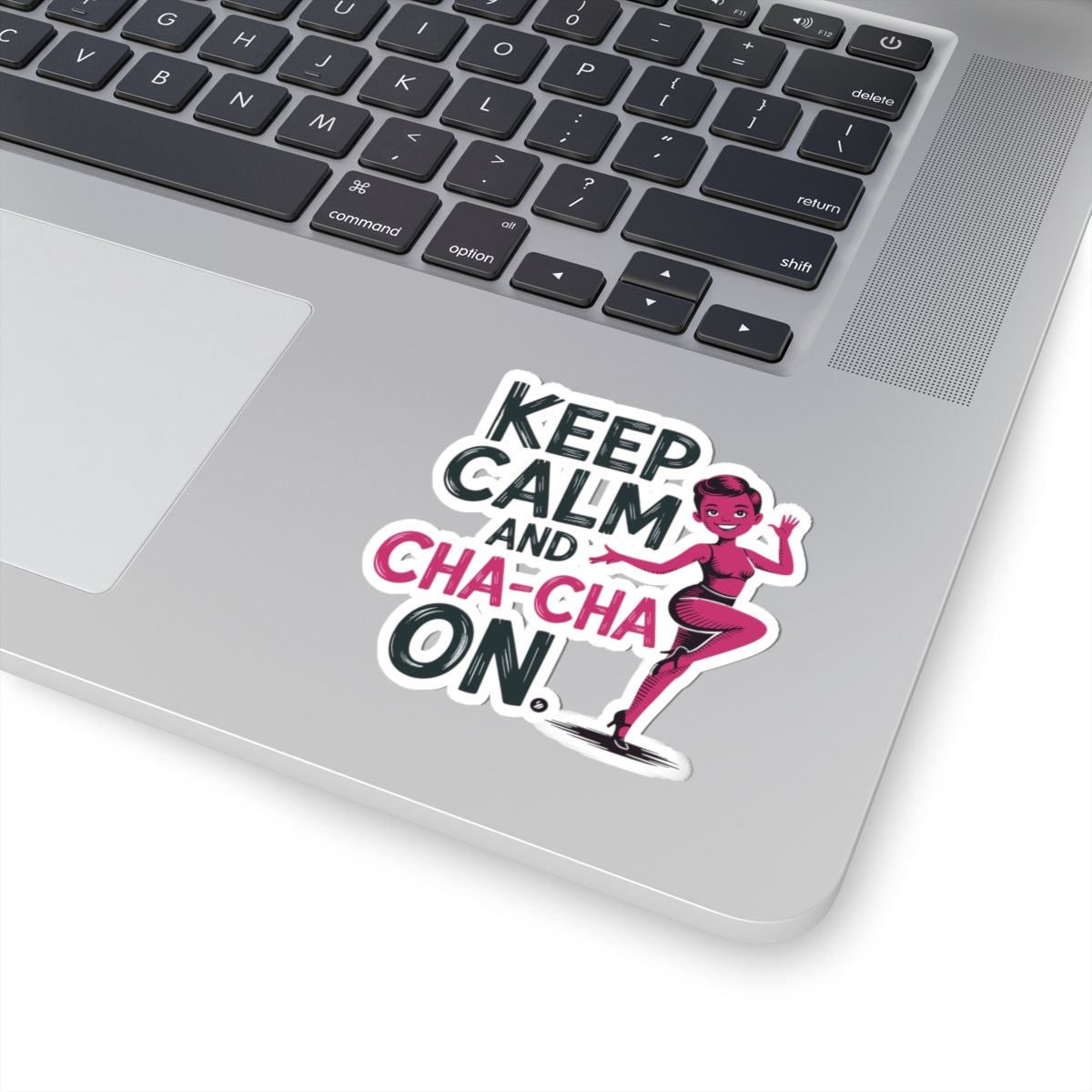 Cha-Cha Mantra Sticker - Calm Dance Continuation Vinyl Decal for Dancers, Latin Rhythm Lovers