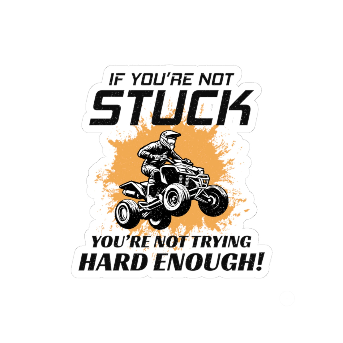 ATV Racing Sticker Vinyl - Off-Road Quad Bike Decal for Extreme Riders