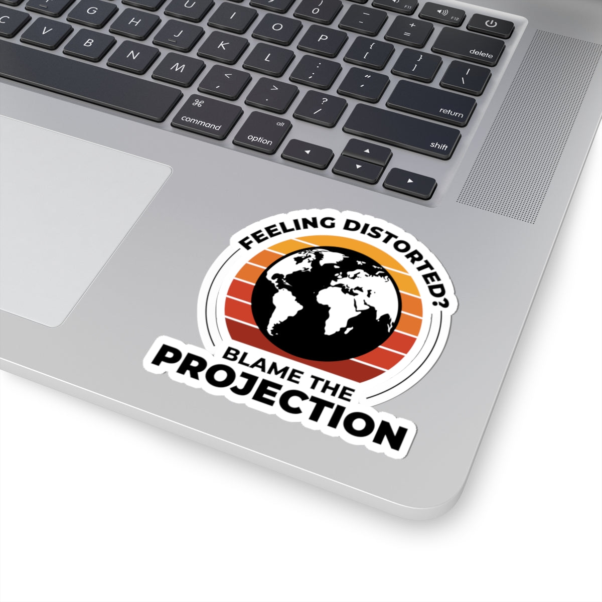 Geeky GIS Sticker - Humorous Map Projection Vinyl Decal for Cartographers, Geography Nerds