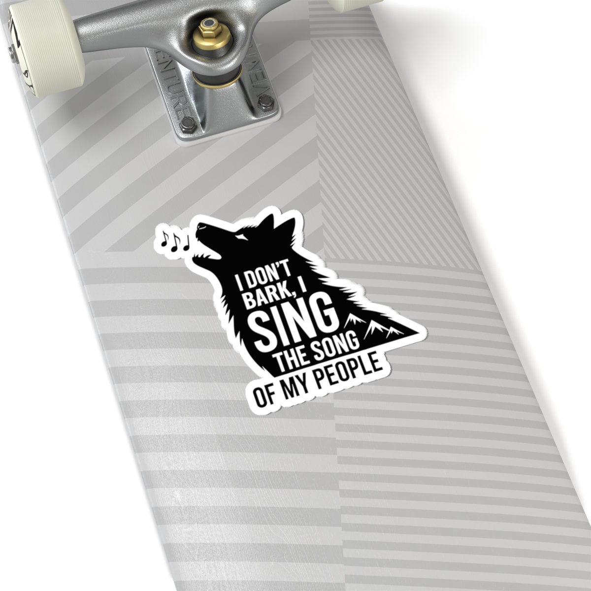 Singing Husky Sticker - Dramatic Howling Vinyl Decal for Siberian Dog Lovers