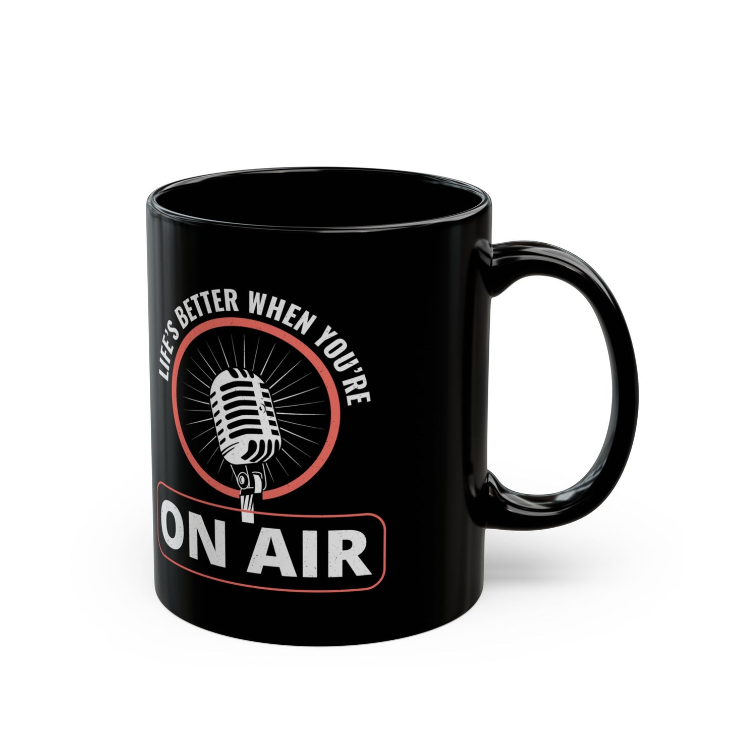 "Amateur Ham Radio Operator Mug - Life's Better On Air for Radio Enthusiasts 11 oz"