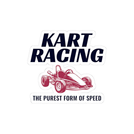 Go Kart Racing Sticker Vinyl - Kart Racing: The Purest Form of Speed