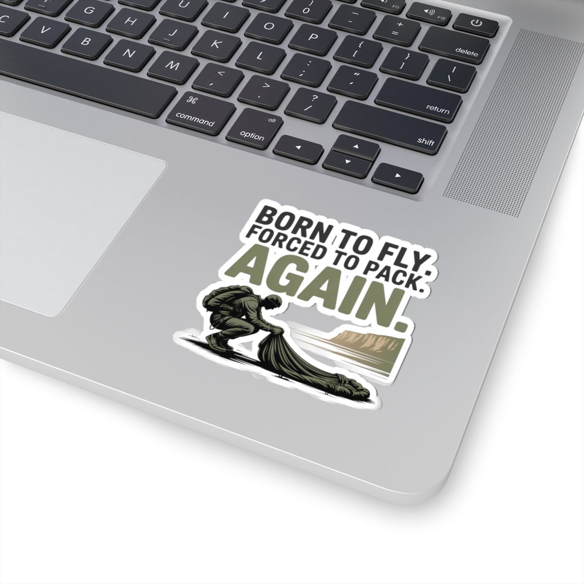 Base Jumping Sticker for Car Laptop – Relatable Gear Humor Decal for Extreme Athletes Skydivers Adrenaline Junkies