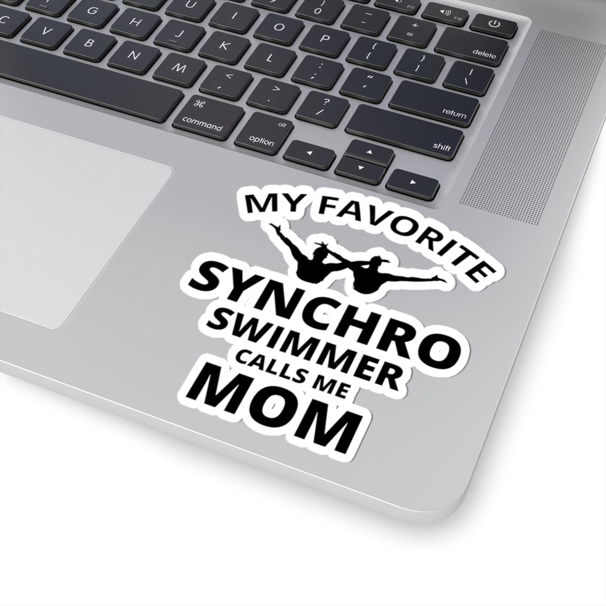 Synchro Mom Sticker - Synchronized Swimming Vinyl Decal for Water Sports Fans