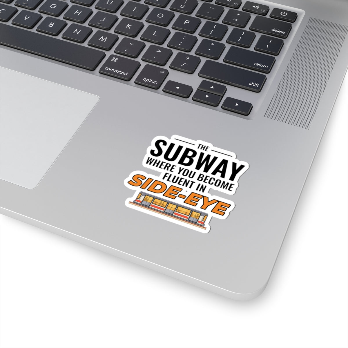 NYC Subway Side-Eye Sticker - Underground Attitude Vinyl Decal for Seasoned Commuters