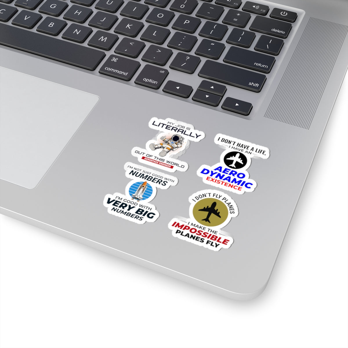 Aerospace Engineer Sticker Pack – 4 PCS Funny Out Of This World Aerodynamic Decal Set for Engineers STEM Fans