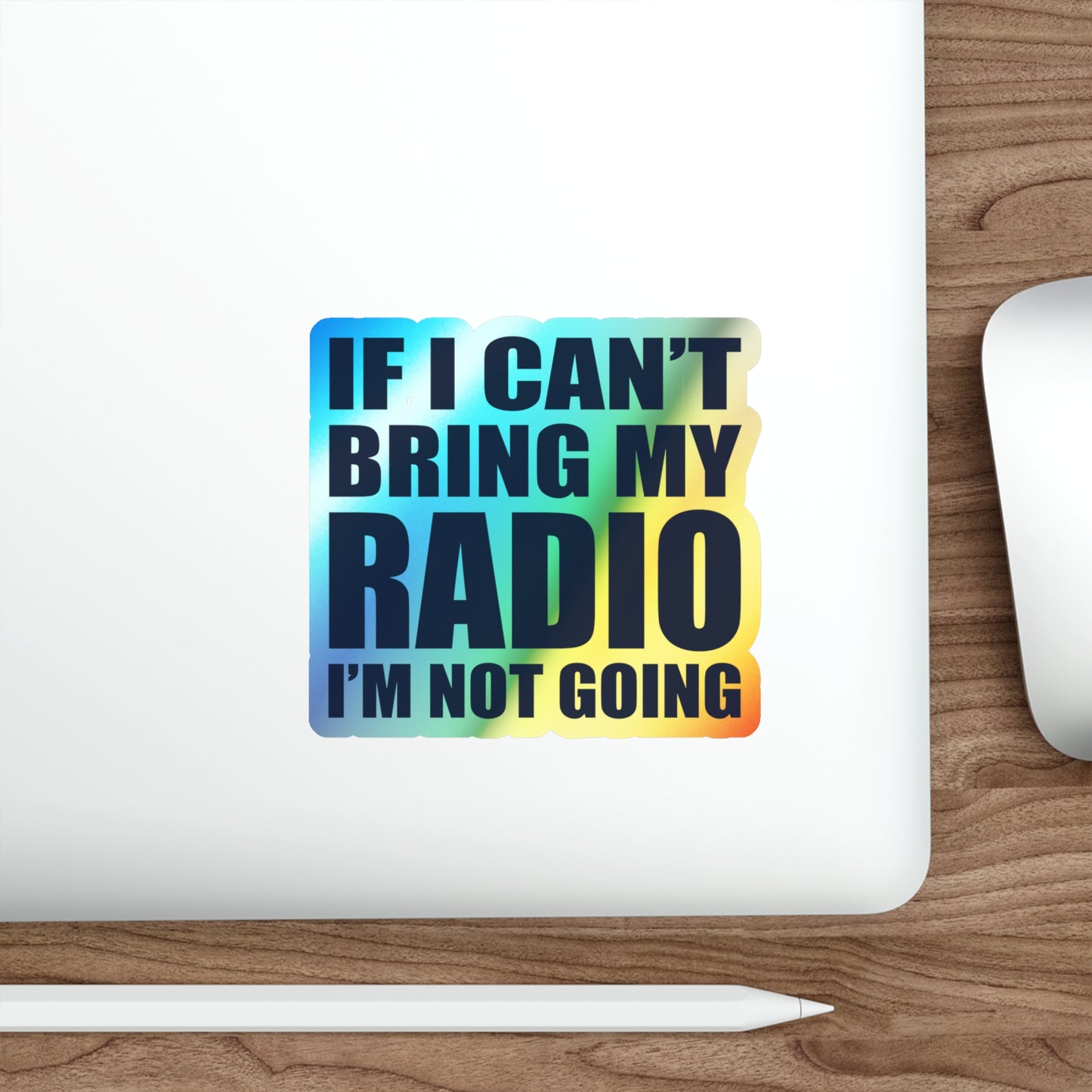 Amateur Ham Radio Operator Stickers Holographic Vinyl Decal - Portable Ops & Field Day Enthusiast