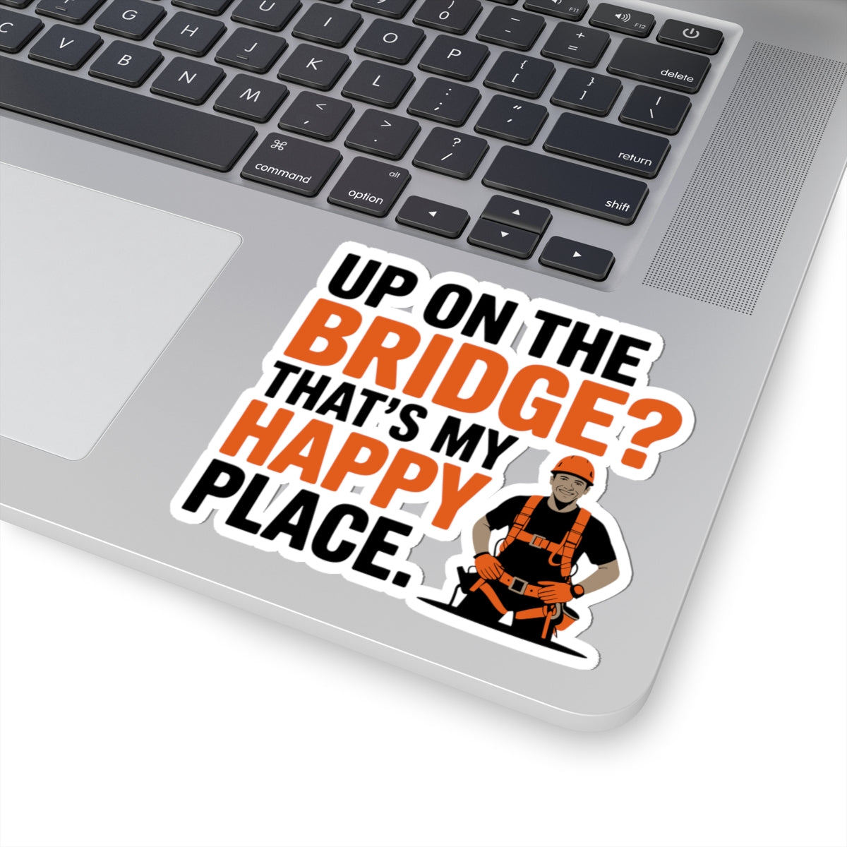 Bridge Inspector Sticker - Happy Place Vinyl Decal for Engineers & Techs