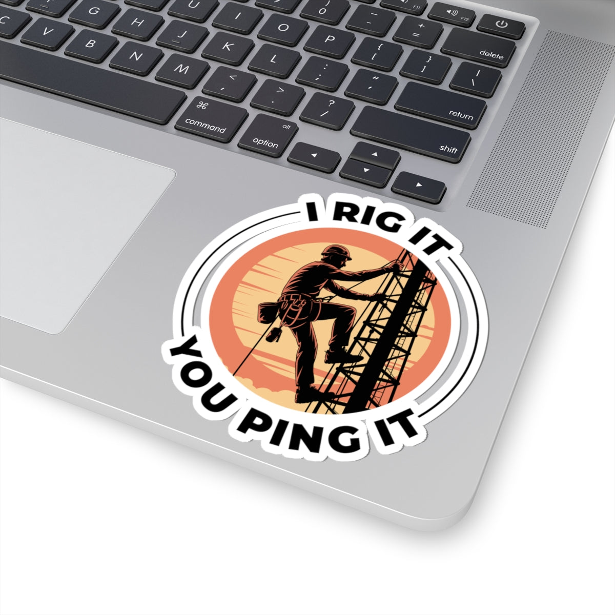 Antenna Technician Sticker - Professional Ping Vinyl Decal for Communications Techs, Field Engineers, and Crew