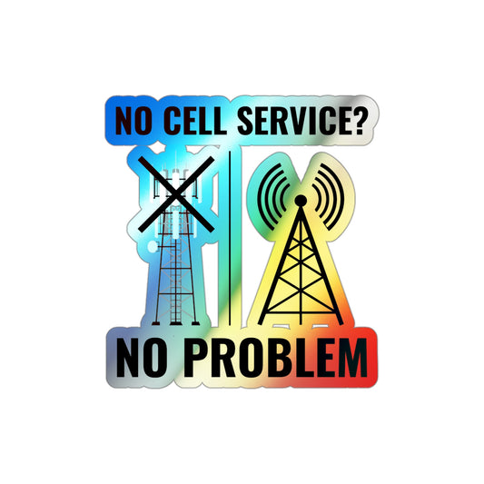 Amateur Ham Radio Operator Stickers Holographic Vinyl Decal - Independent Comms & Off-Grid Ops