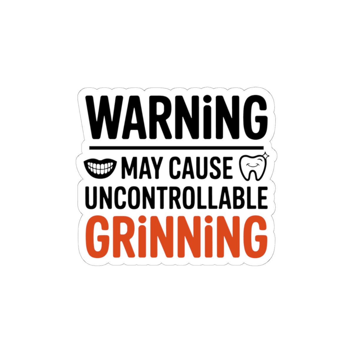 Smile Effect Sticker - Prosthetic Artistry Vinyl Decal for Cosmetic Dental Technicians