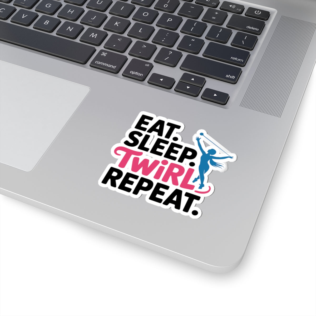 Baton Twirling Sticker – Eat Sleep Twirl Repeat Lifestyle Decal for Twirler Color Guard Marching Band Member