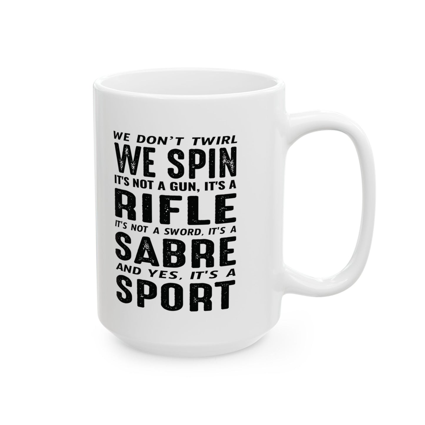 Color Guard Tasse – Spin Rifle Sabre Sport Design für Enthusiasten