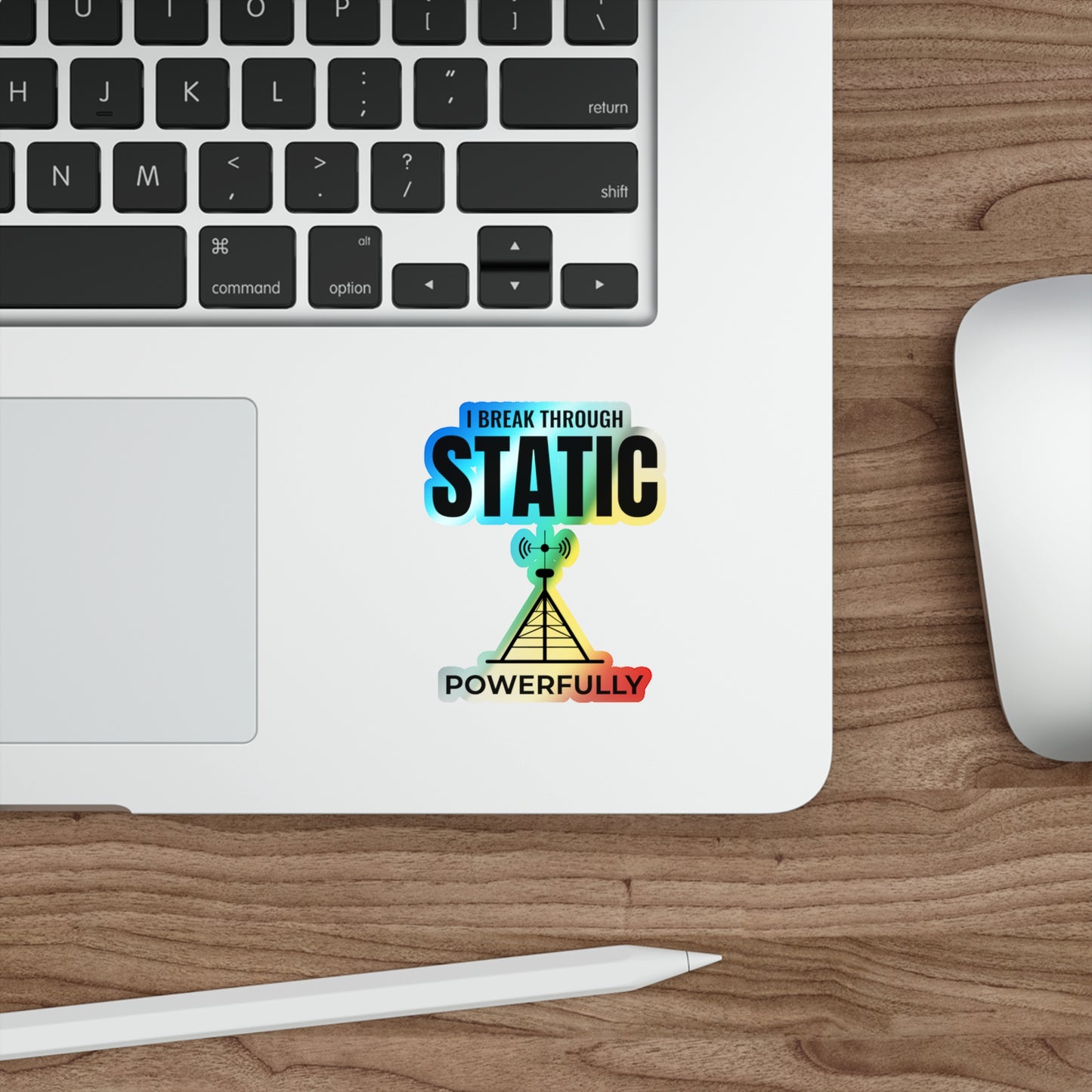 Amateur Ham Radio Operator Stickers Holographic Vinyl Decal - Clear Signals & Strong Transmissions