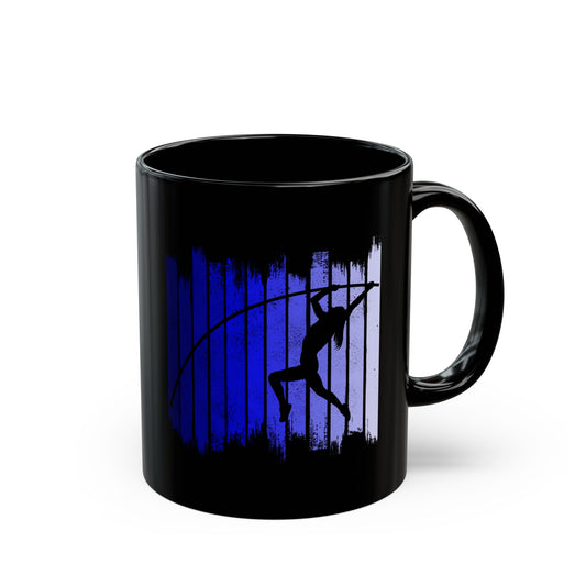 Pole Vault Mug Black – Motivational Gift for Jumpers Athletes Coaches 11oz