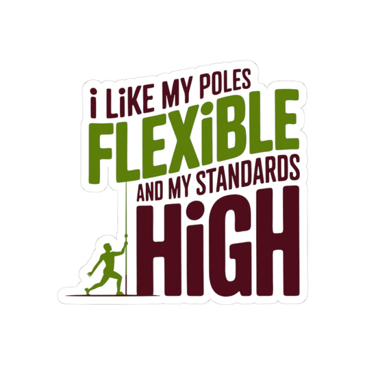 Pole Vaulting Funny Quote Decal Sticker – Bold Athletic Graphic Design for High School Track Athletes, Coaches & Sport Fans