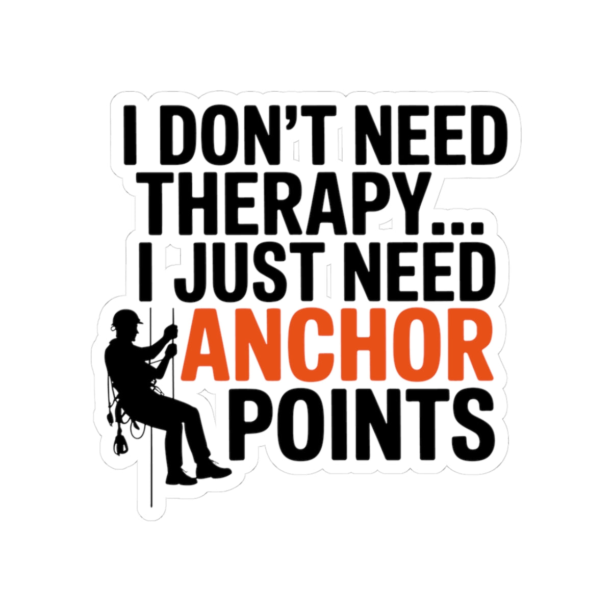 Rope Access Technician Sticker - Anchor Points Vinyl Decal for Climbers & Professionals