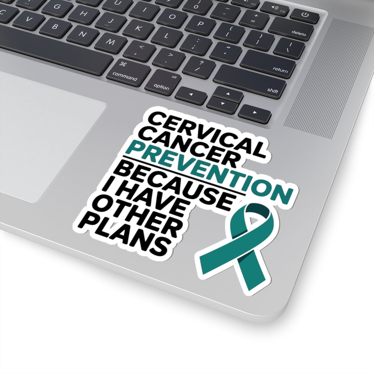 Empowered Prevention Sticker - Cervical Cancer Awareness Vinyl Decal for Women, Survivors, and Advocates