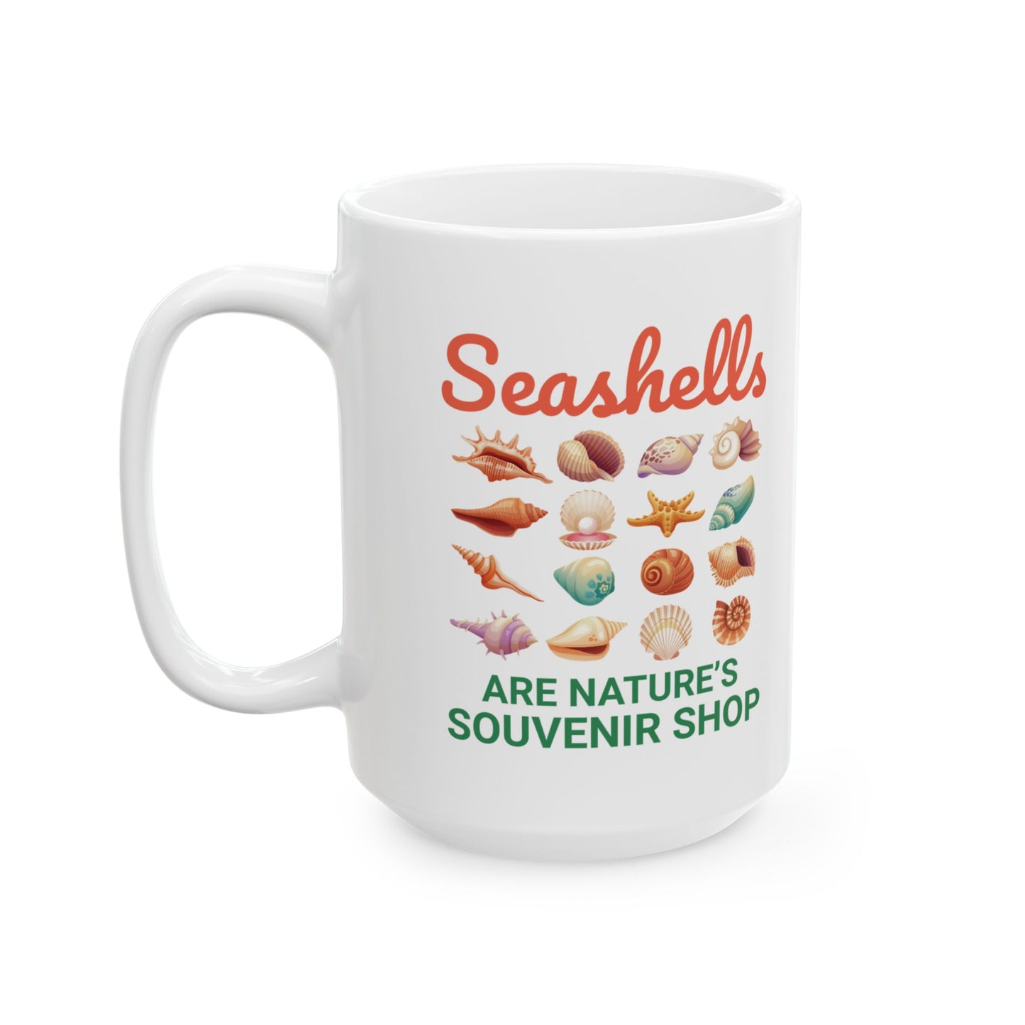 Seashell Collector Mug - Nature's Souvenir Shop Design