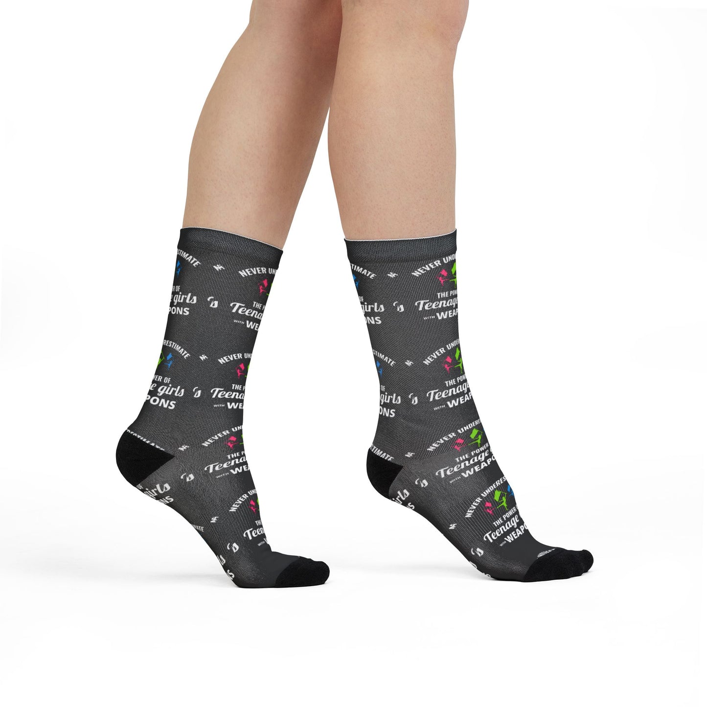 Color Guard Socks – Ideal for Performers & Marching Teams, Empowering Design for Girls