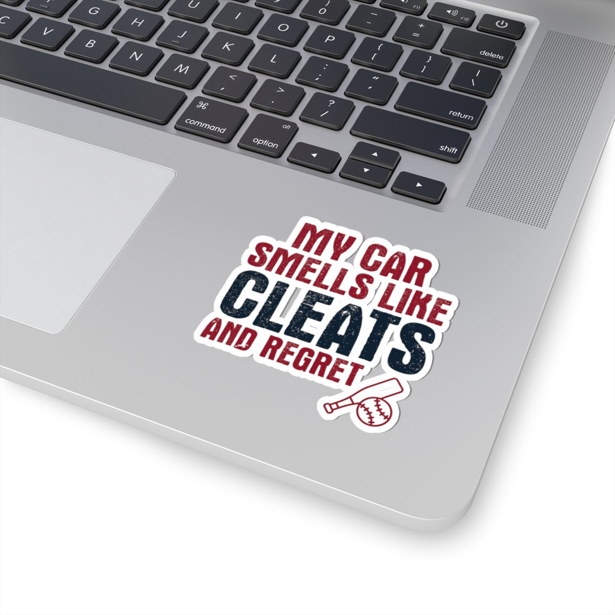 Baseball Mom Sticker – Funny Cleat Smell Humor Decal for Baseball Parents Travel Ball Families