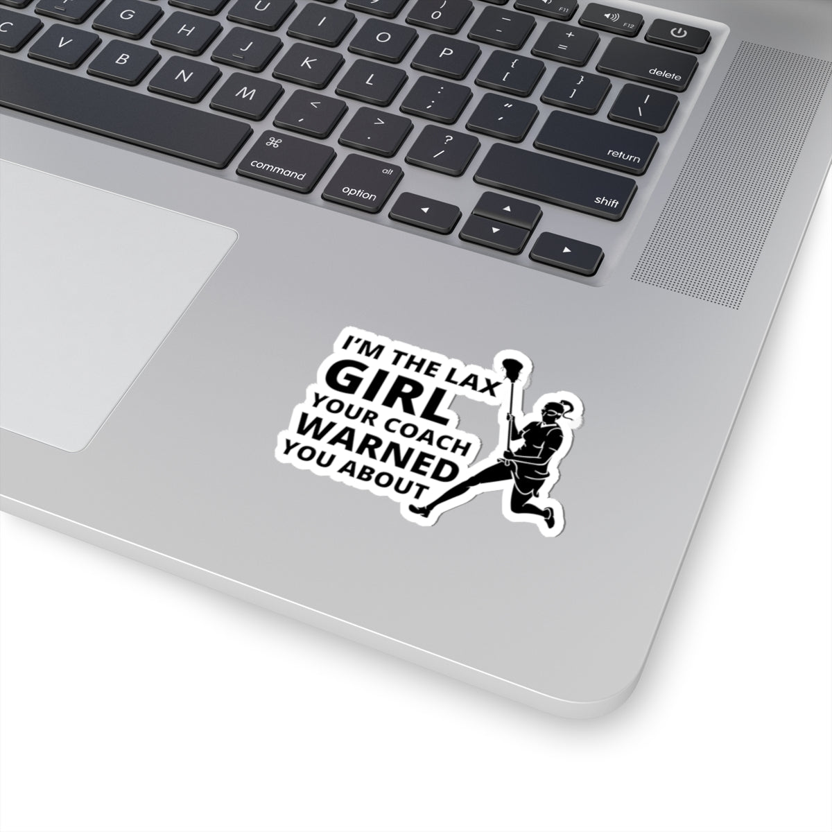 Lax Girl Warning Sticker - Lacrosse Attitude Vinyl Decal for Players & Sports Enthusiasts