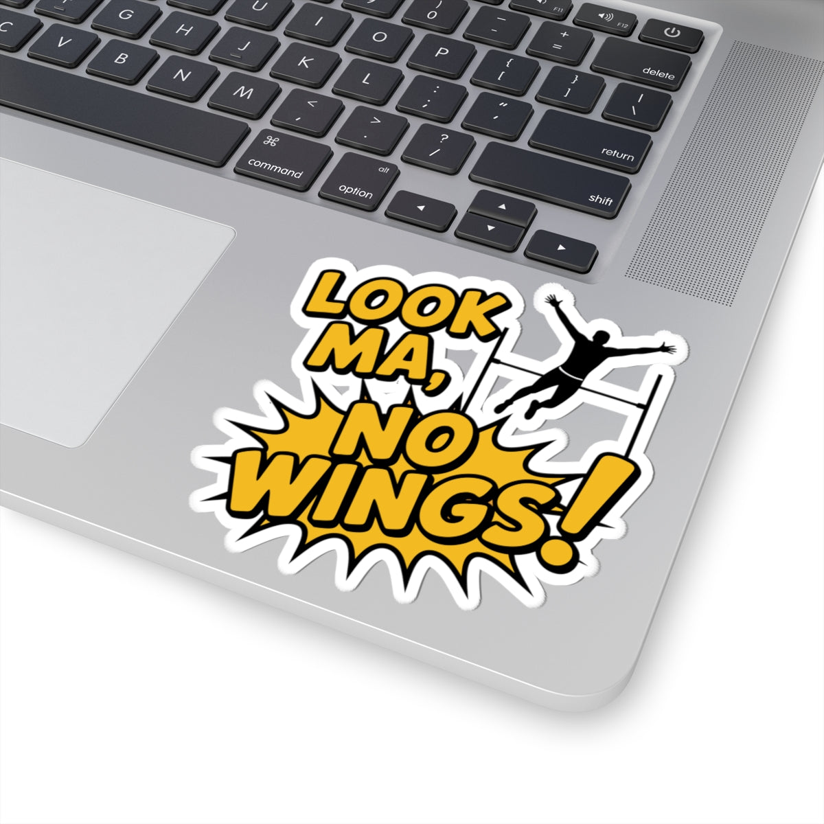 Pole Vault Sticker – Funny Comic Book Explosion Humor Decal for Track and Field Athletes, Competitive Vaulters & Sport Fans